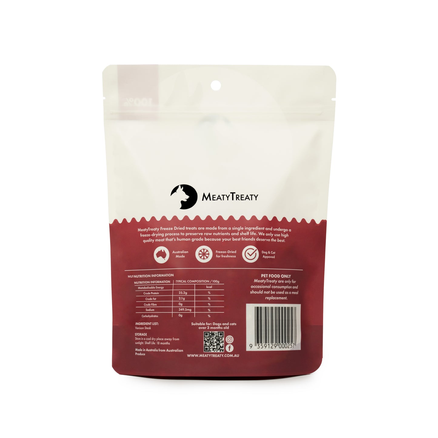 Venison 70g